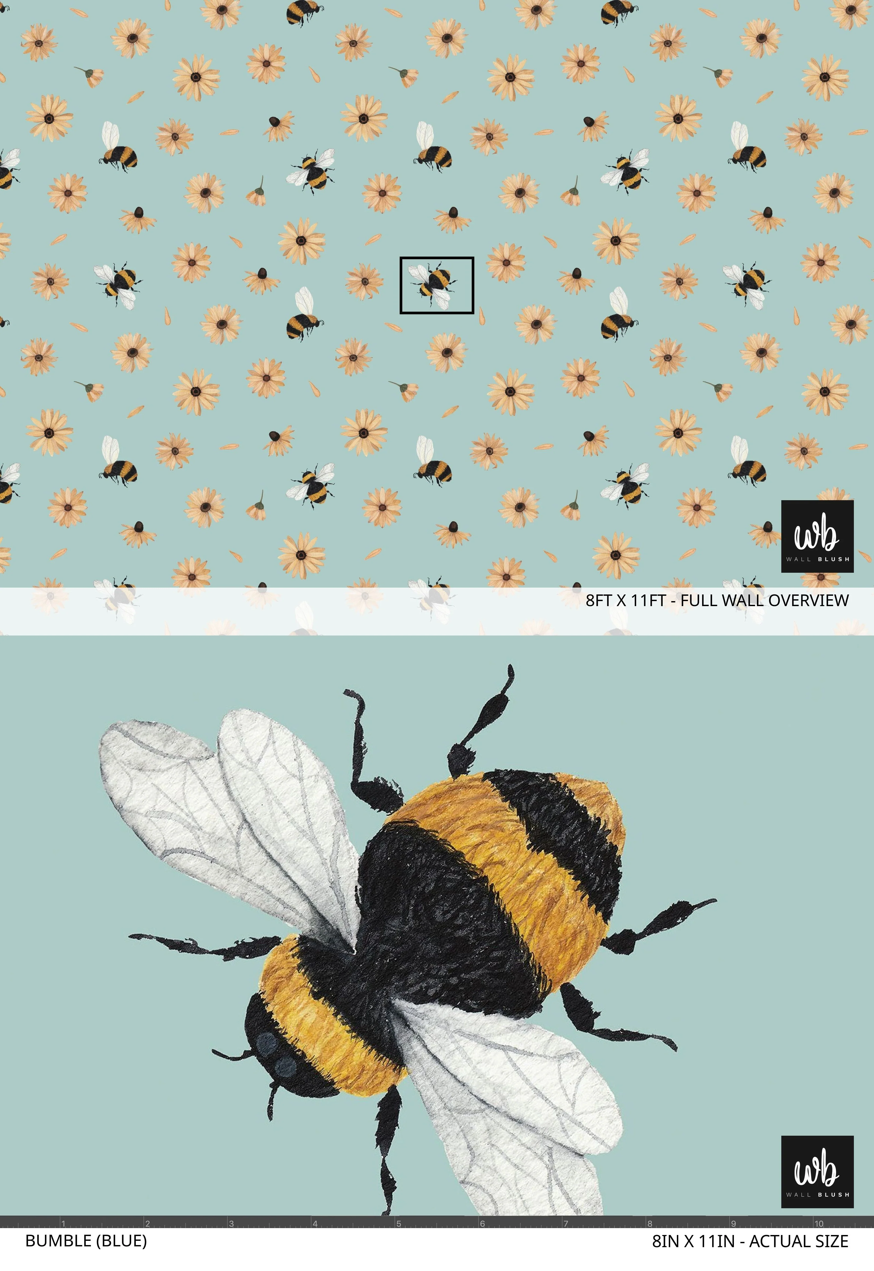 Bumble (Blue) Wallpaper - Image 6