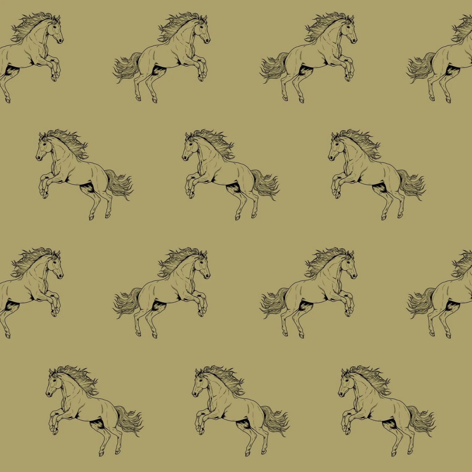 Bronco Blessing (Olive) Wallpaper - Image 2