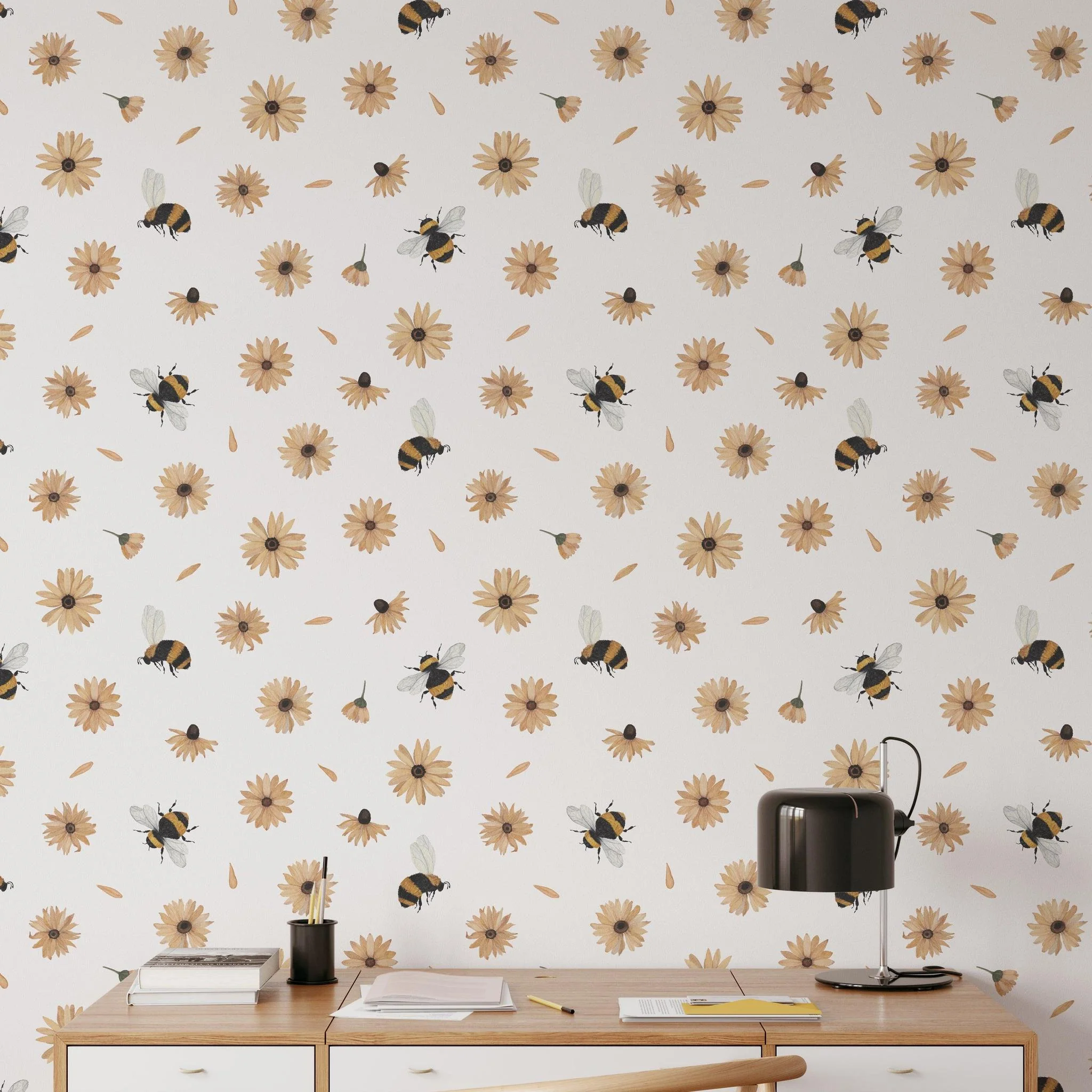 Bumble (White) Wallpaper - Image 3