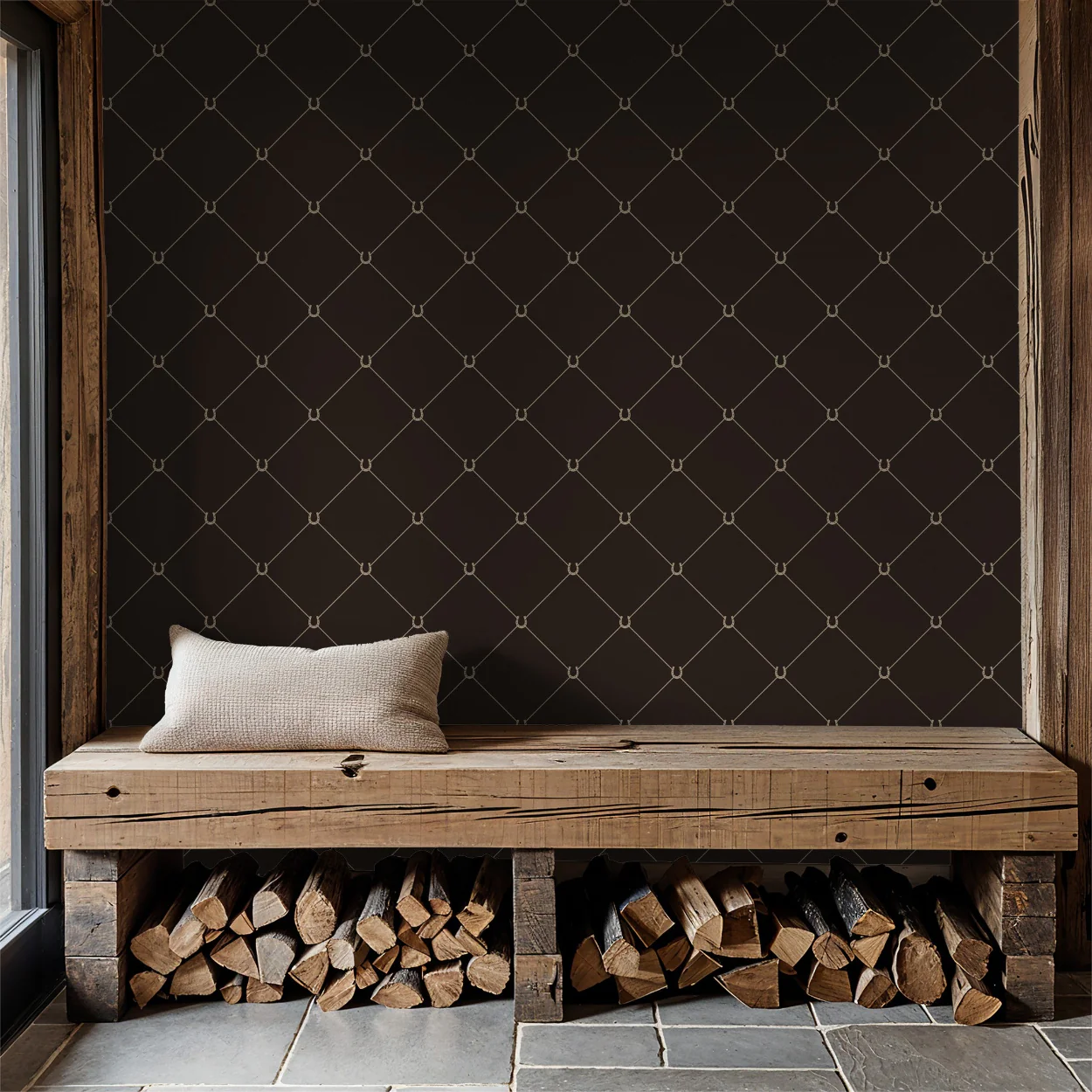 Double Diamond (Brown) Wallpaper - Image 5
