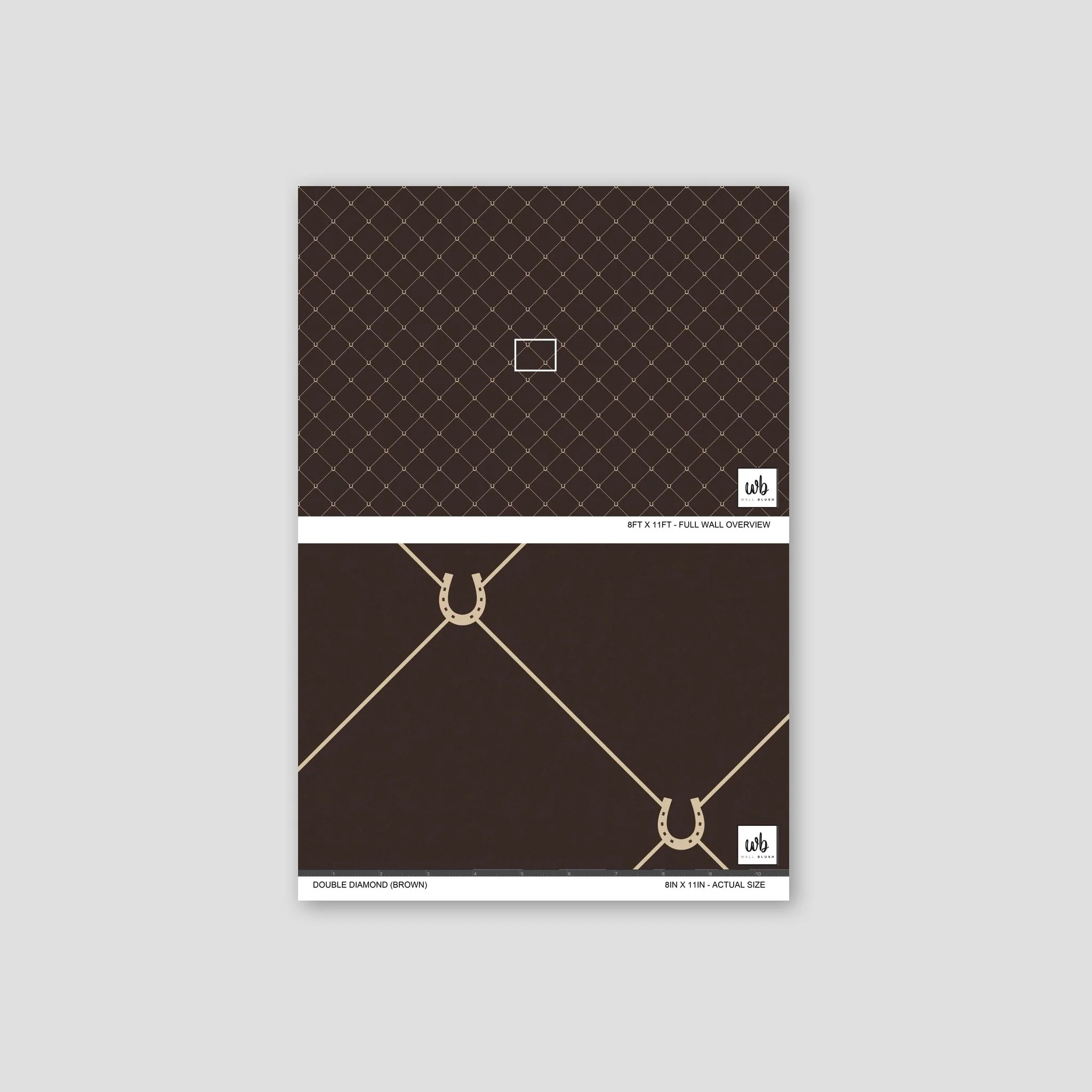 Double Diamond (Brown) Wallpaper - Image 7