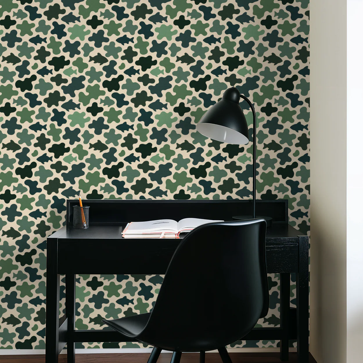 Fischer (Green) Wallpaper - Image 2