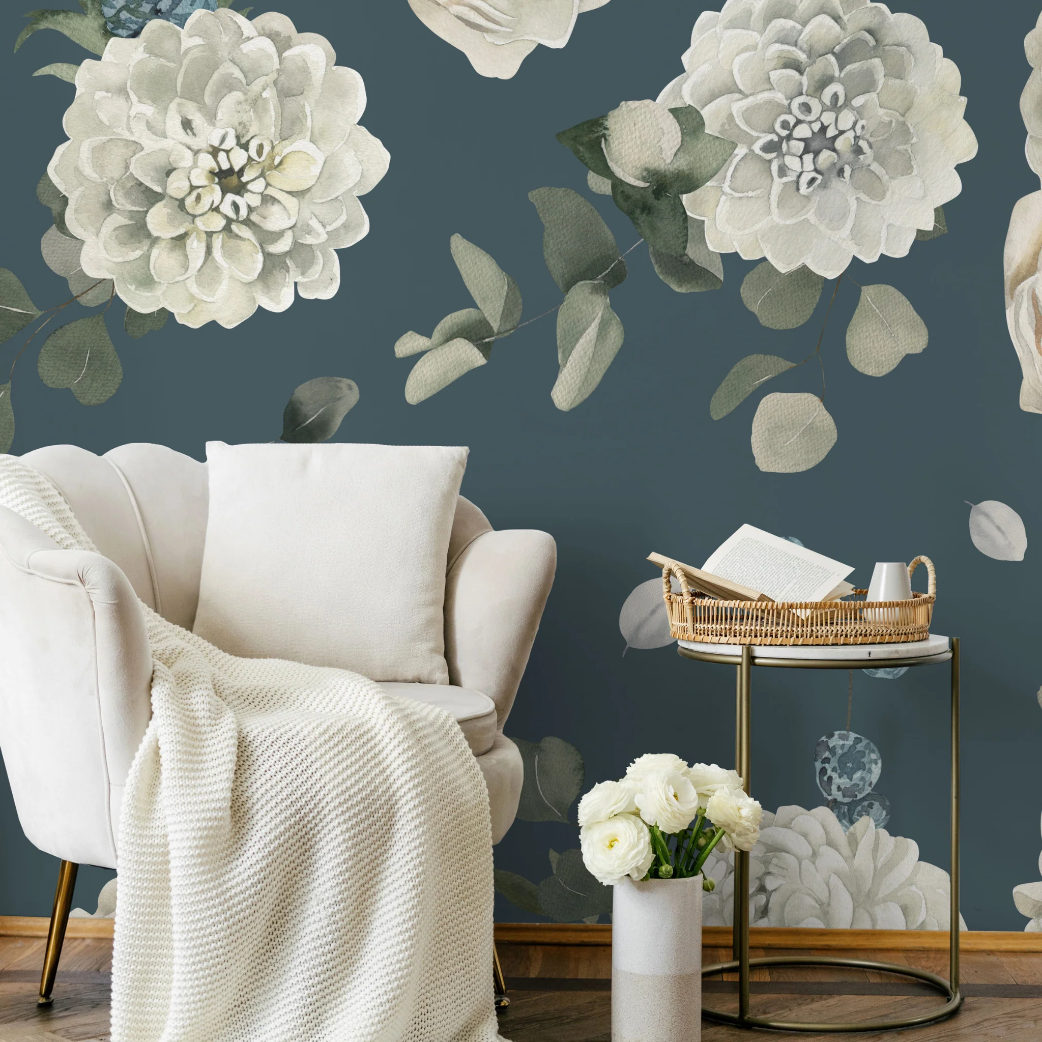 Forget Me Not Wallpaper - 2 FT H X 57 FT W LUXE - Image 4