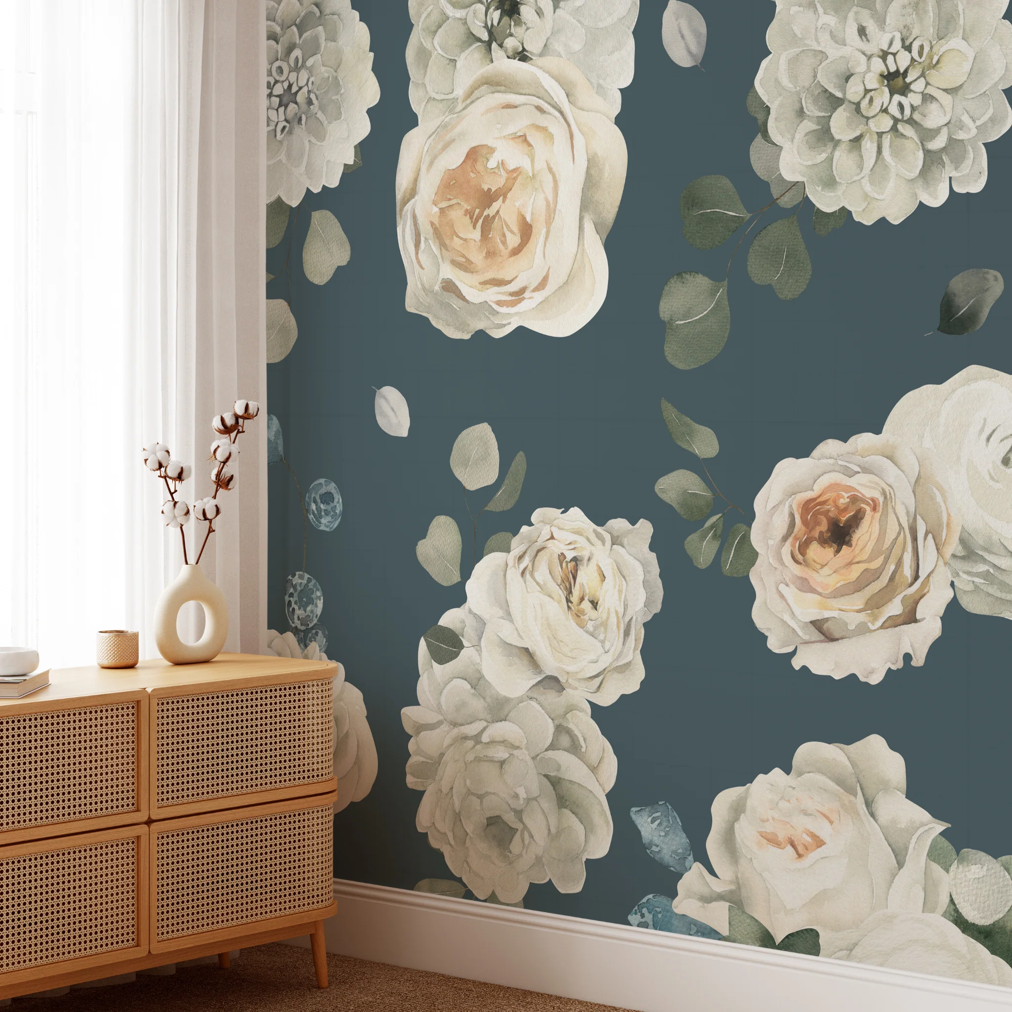 Forget Me Not Wallpaper - 2 FT H X 57 FT W LUXE - Image 5