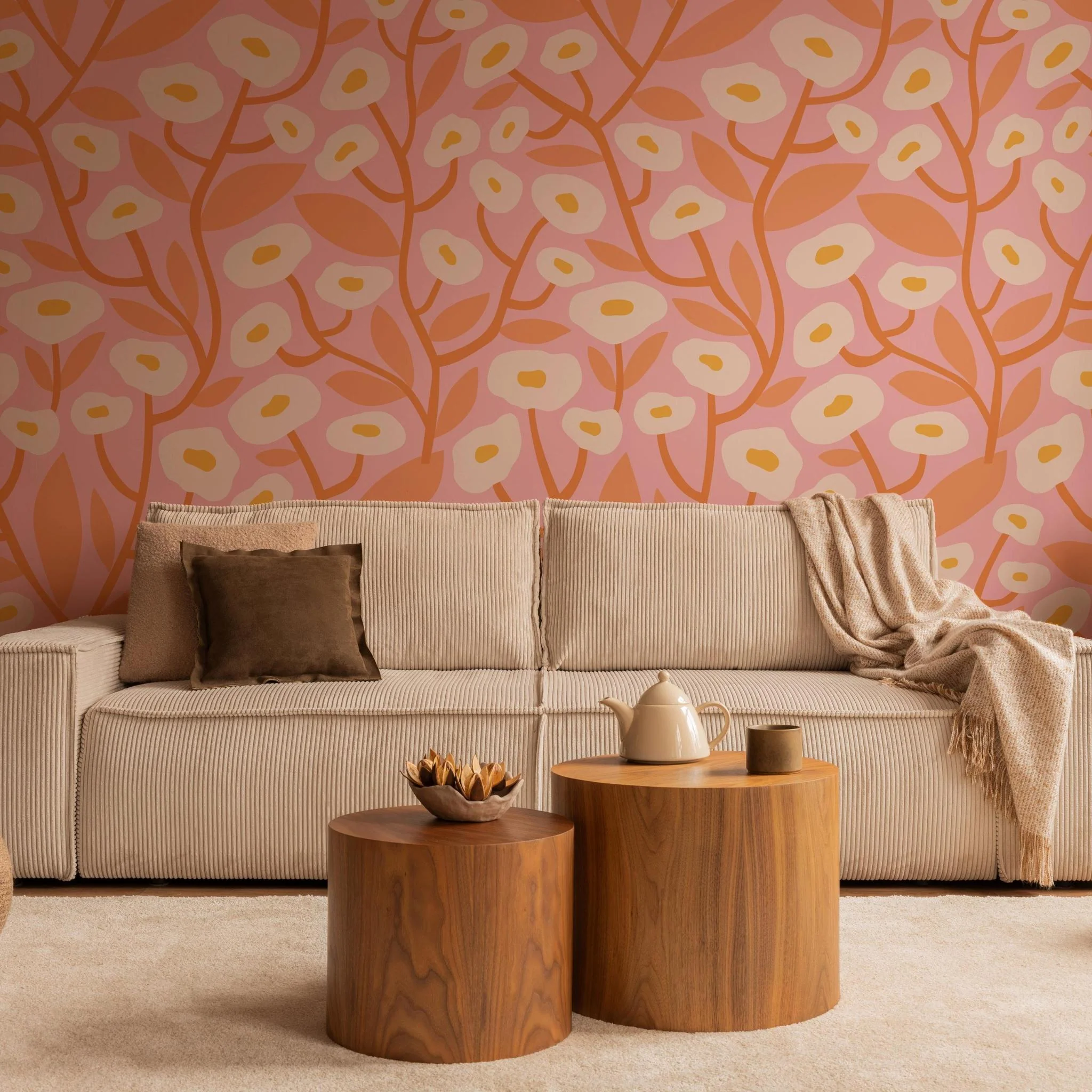 Georgia (Pink) Wallpaper - 12 FT H X 14.25 FT W - Image 3
