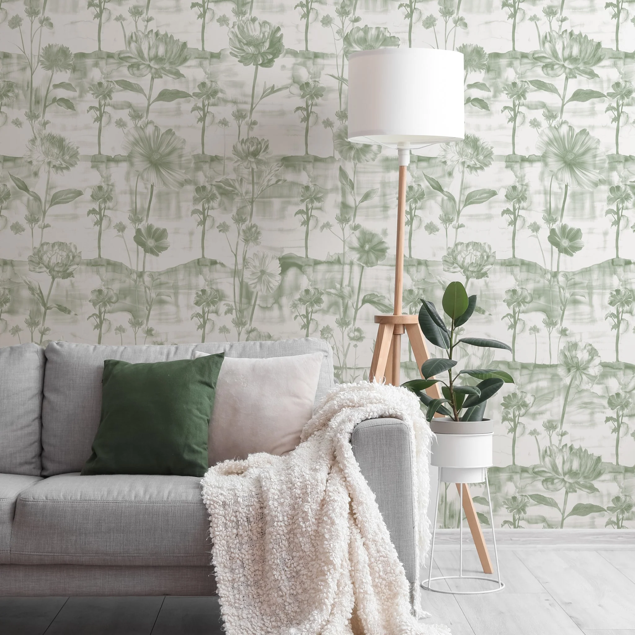 Lavina (Green) Wallpaper - Image 2