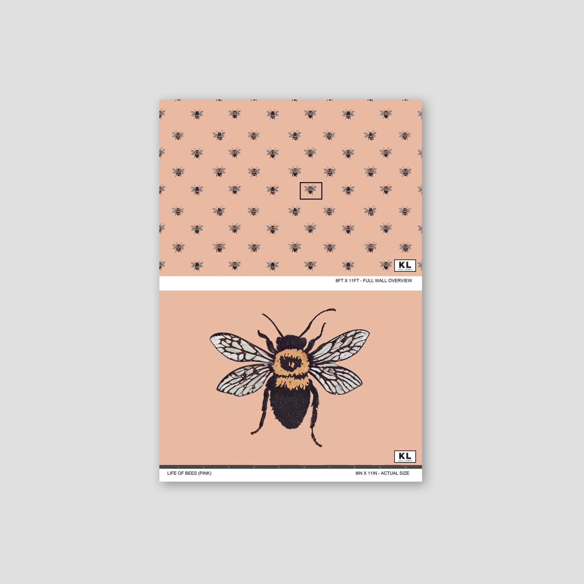 Life of Bees (Pink) Wallpaper - Image 6