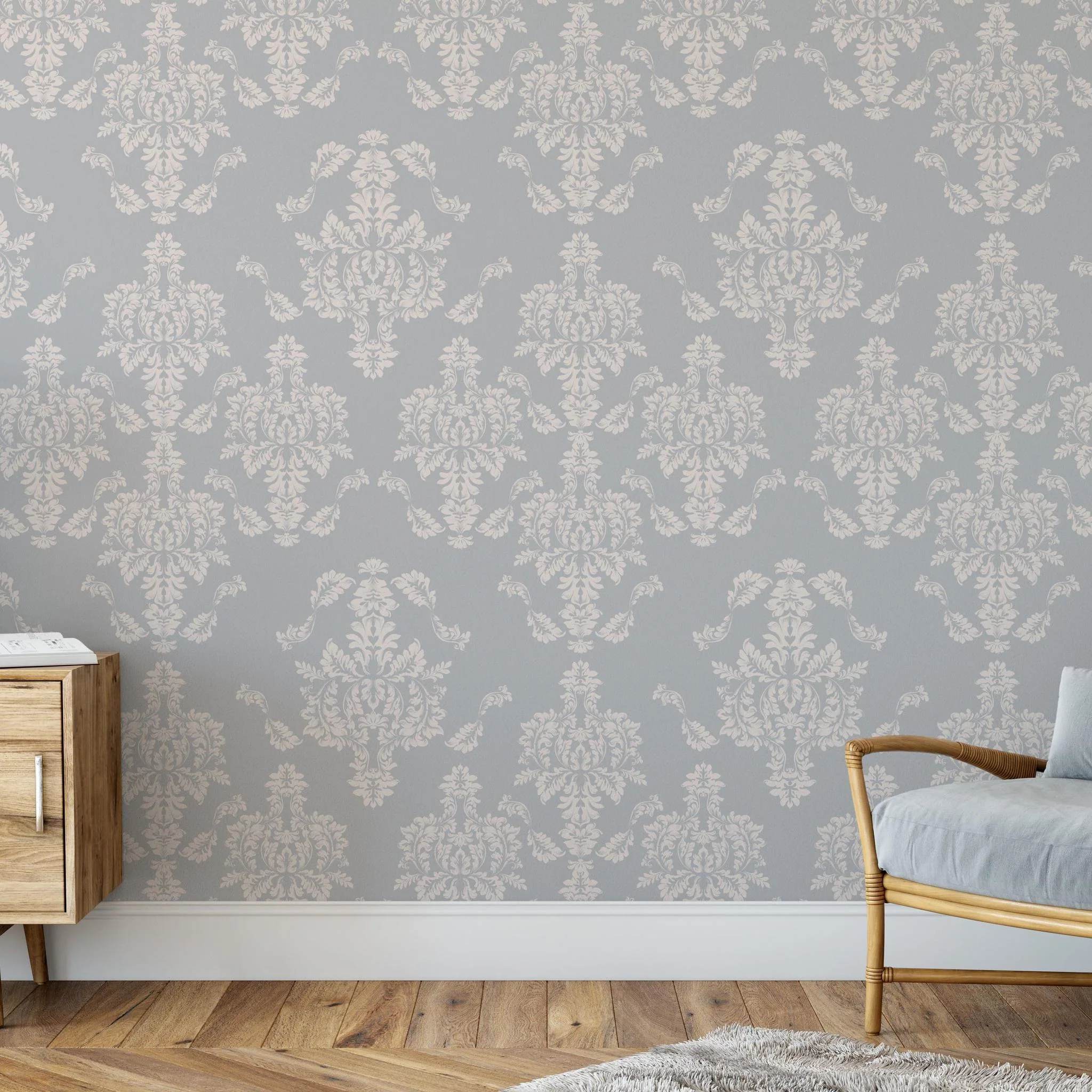 Little Debbie's Damask Wallpaper - Image 4
