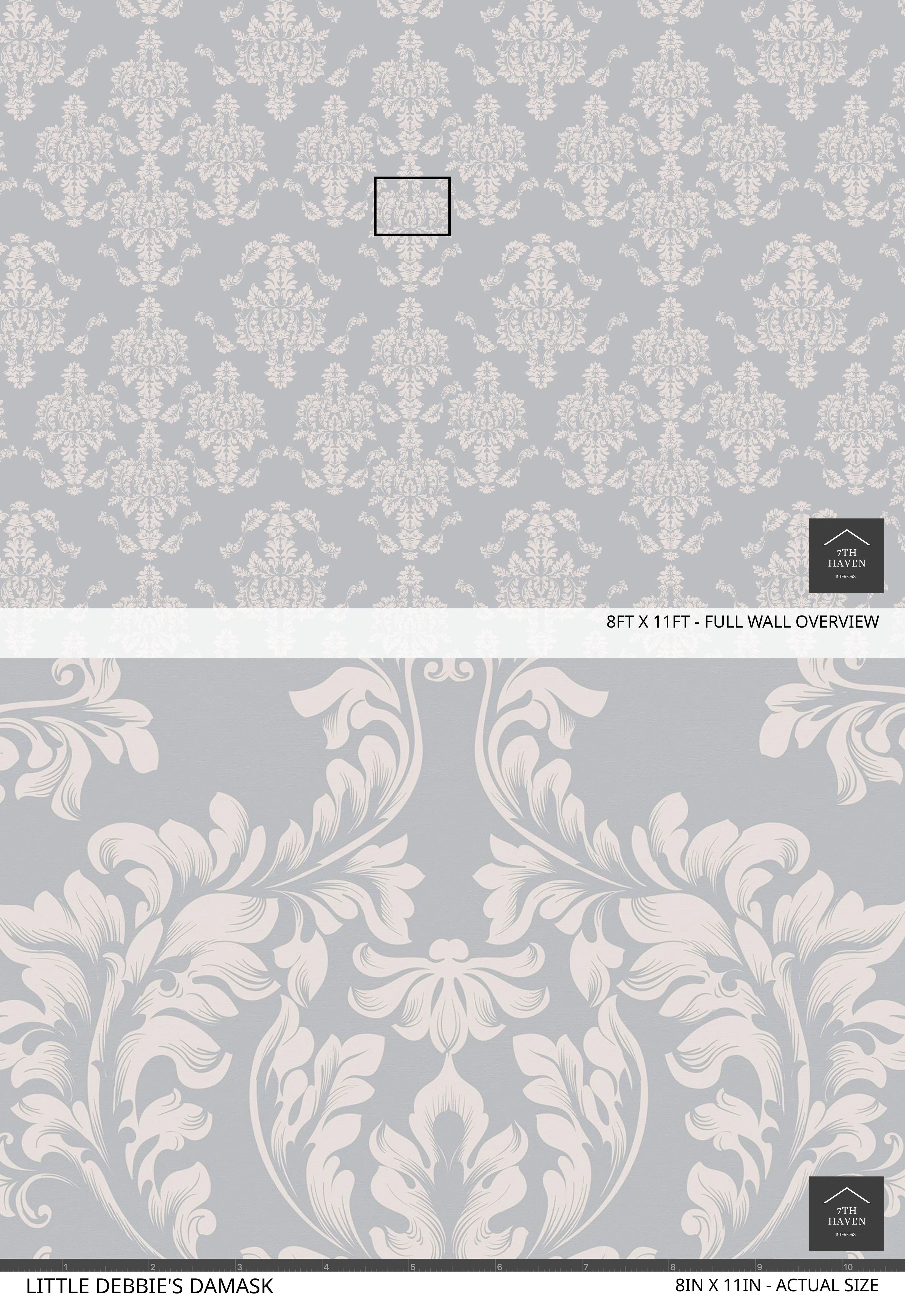 Little Debbie's Damask Wallpaper - Image 6