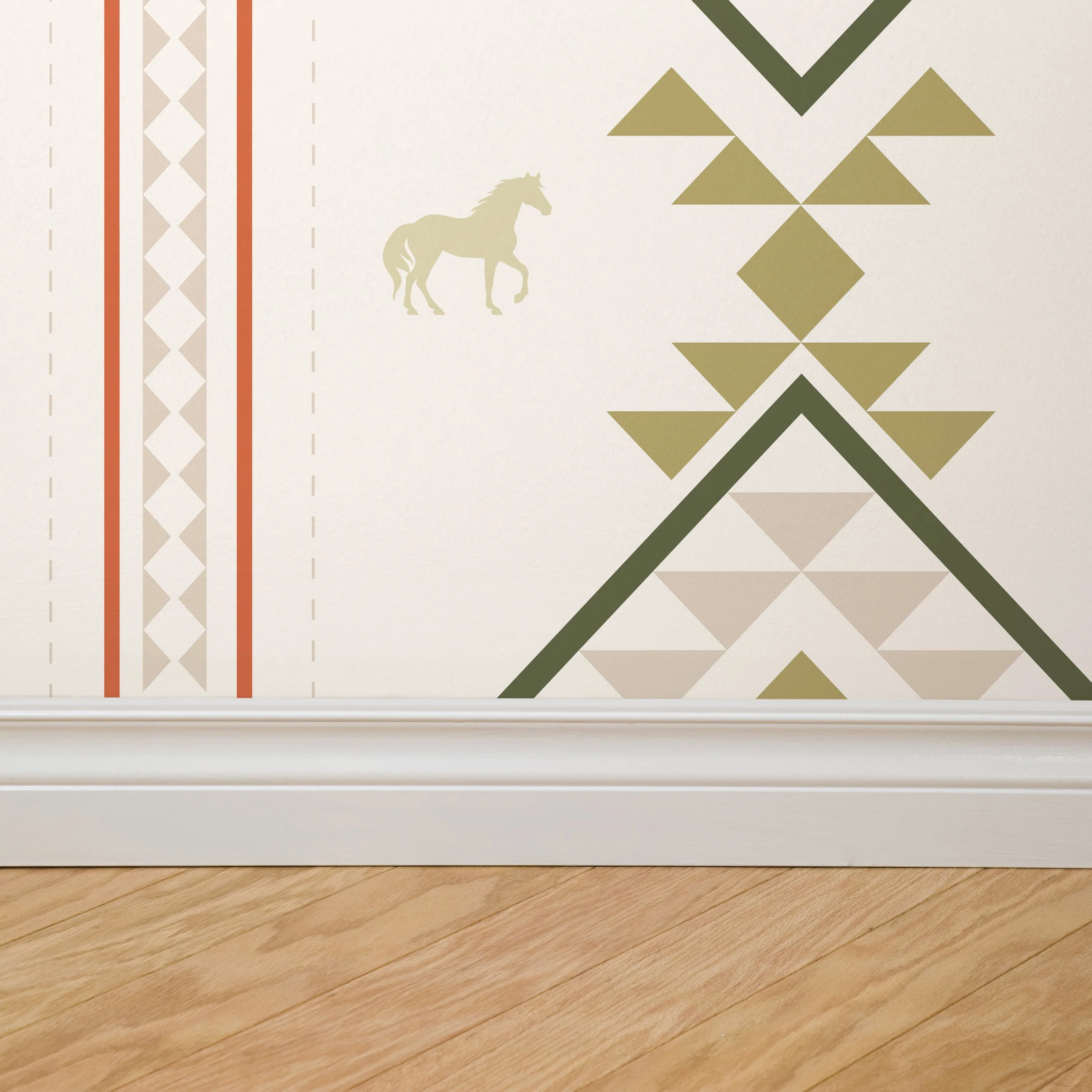 Oakley Aztec Medium (Cream) Wallpaper - Image 4