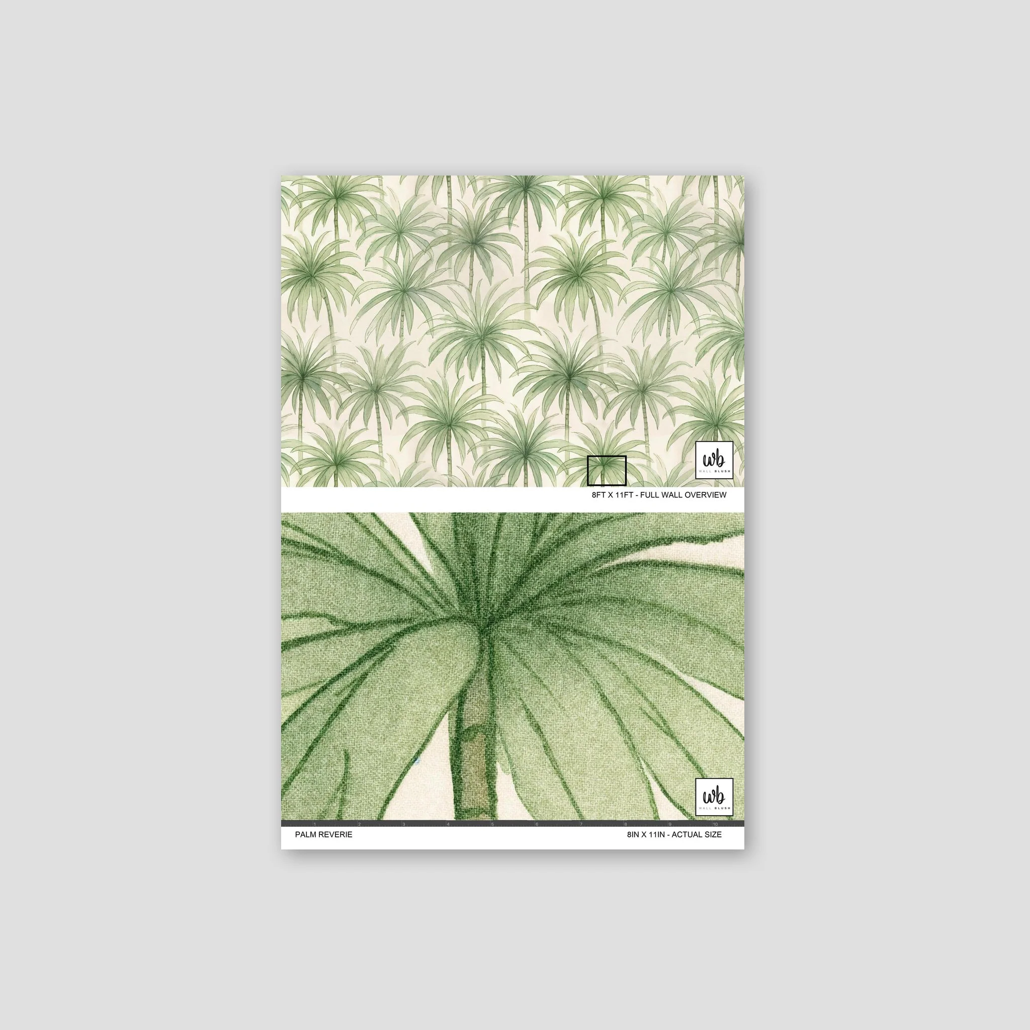 Palm Reverie (Green) Wallpaper - Image 7