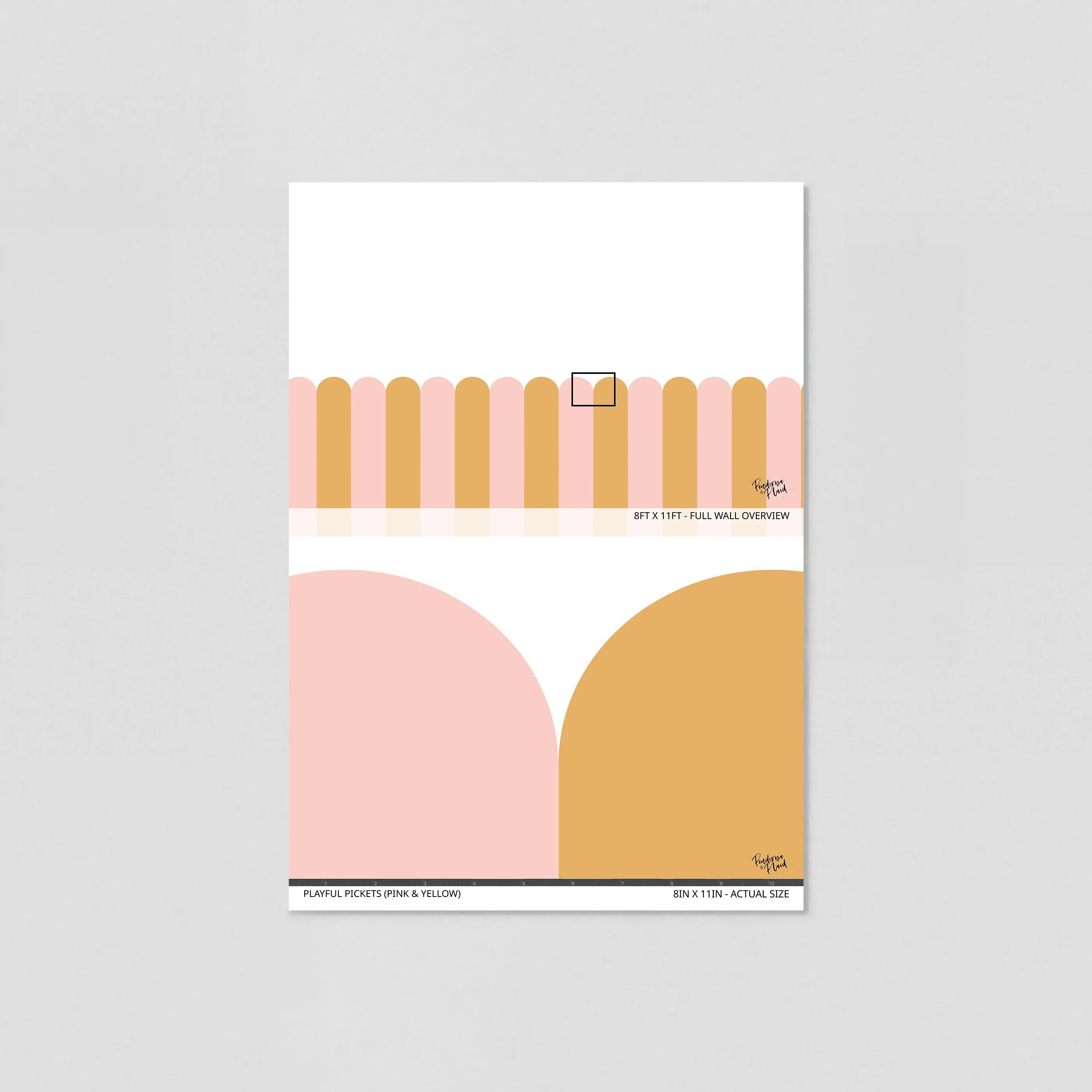 Playful Pickets (Pink & Yellow) Wallpaper - Image 6