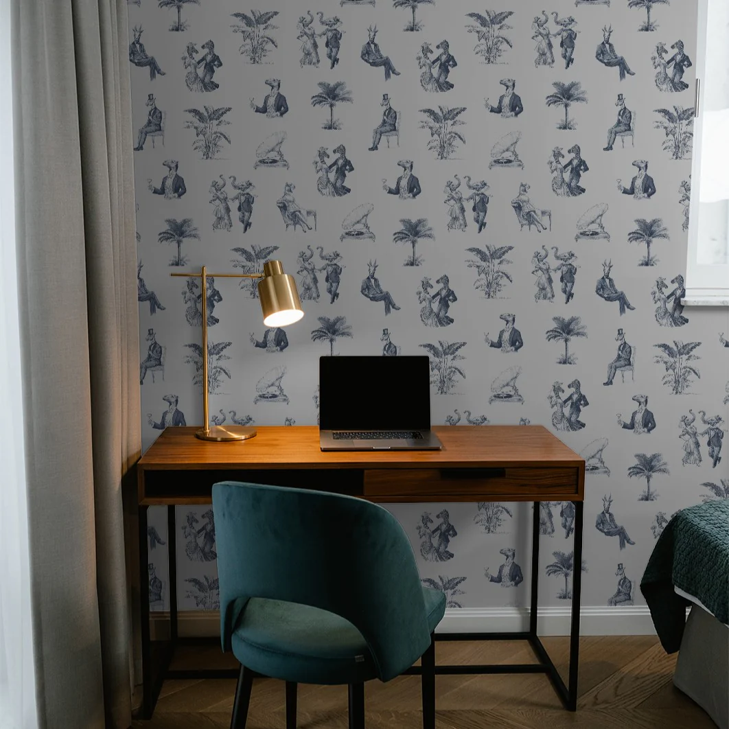 Safari Speakeasy (Blue) Wallpaper - Image 5