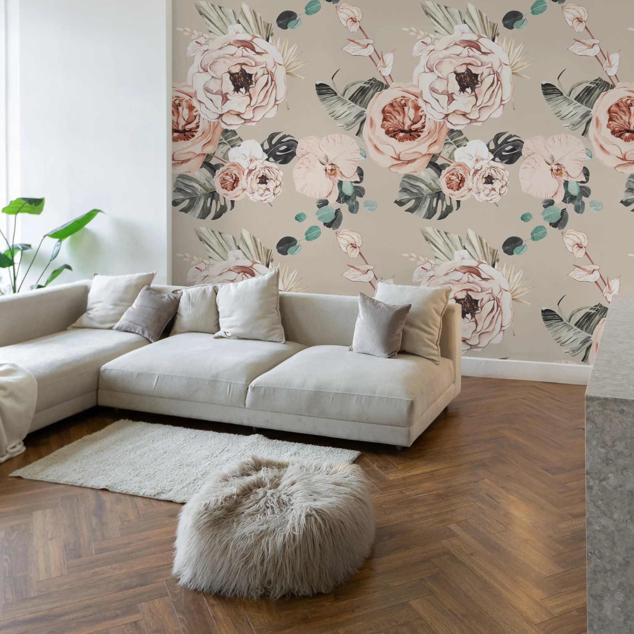 Terracotta Blooms Wallpaper - 2 FT H X 9.5 FT W LUXE - Image 5