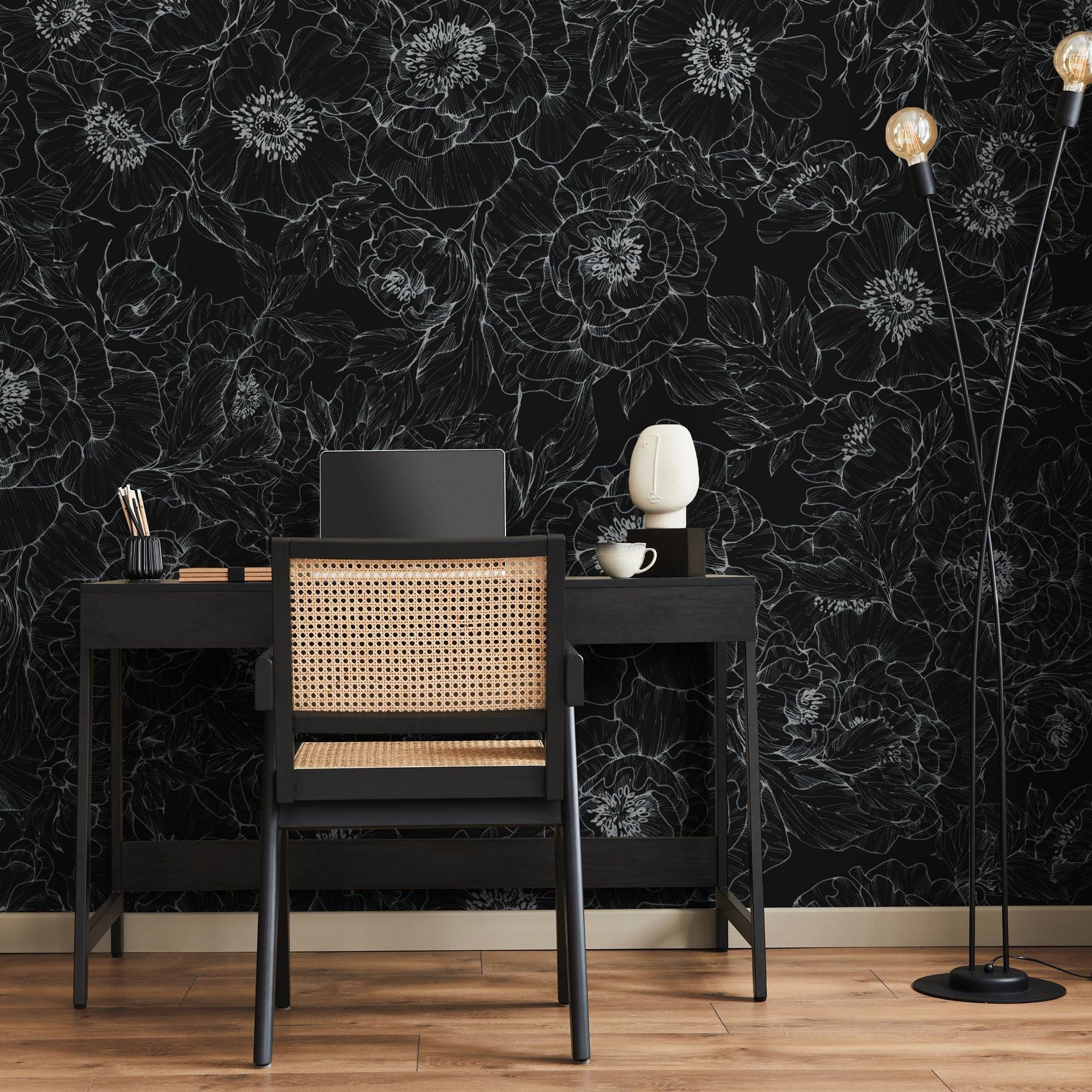The Dutchess (Black) Wallpaper - 4 FT H X 26.9 FT W - Image 4