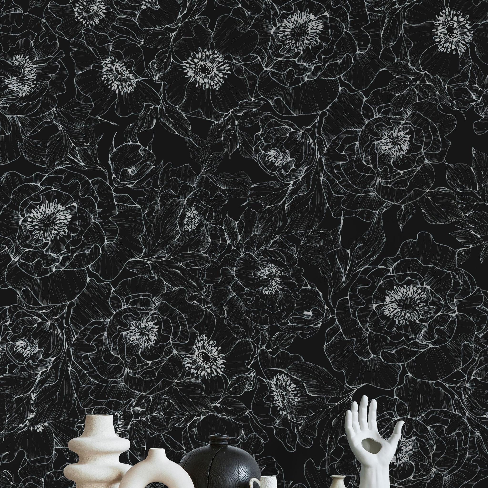 The Dutchess (Black) Wallpaper - 4 FT H X 26.9 FT W - Image 5